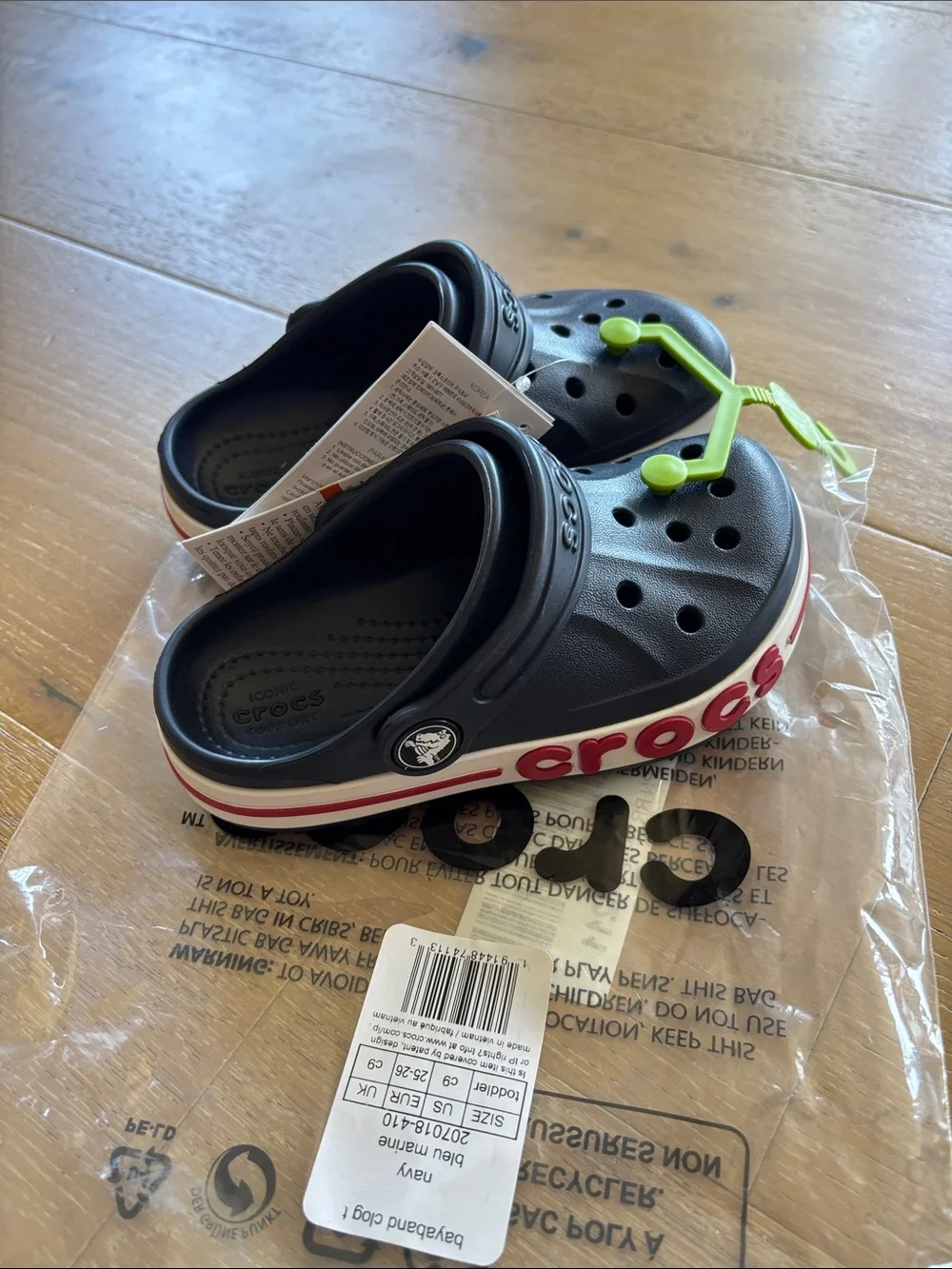 CROCS Bayaband Toddler Kids Slip-On Clogs